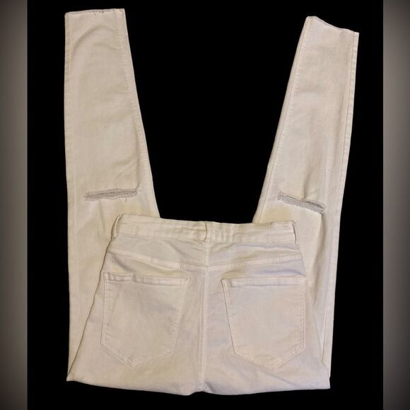 Zara High Rise white jeans Size 6 - Picture 4 of 6